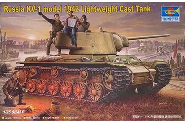 КВ-1 модель 1942 с легкой литой башней (TRUMPETER 00360) 1/35