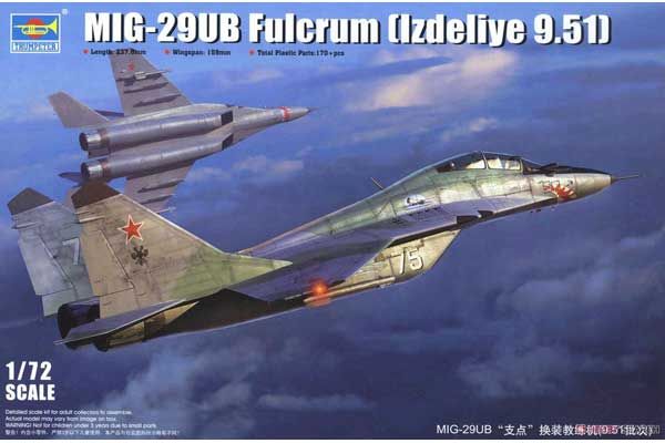 МиГ-29 УБ Fulcrum (Изделие 9.51) (TRUMPETER 01677) 1/72 МиГ-29 УБ Fulcrum (Изделие 9.51) (TRUMPETER 01677) 1/72