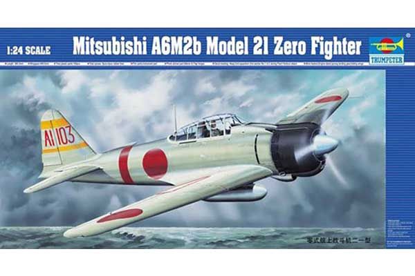 Mitsubishi A6M2b Model 21 Zero (Trumpeter 02405) 1/24 Mitsubishi A6M2b Model 21 Zero (Trumpeter 02405) 1/24