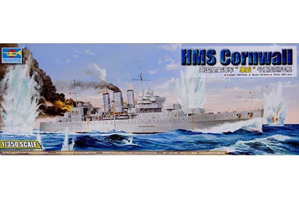 HMS Cornwall (Trumpeter 05353) 1/350