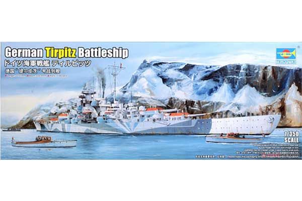 Немецкий линкор Tirpitz (Trumpeter 05359) 1/350