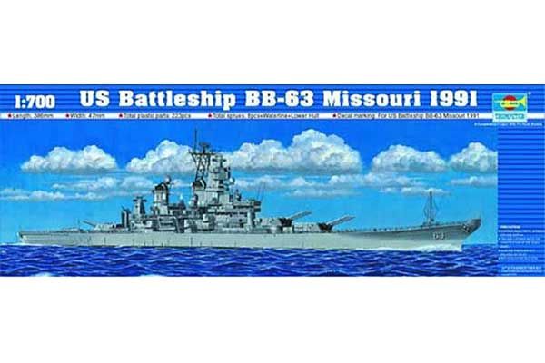 BB-63 Missouri 1991 (Trumpeter 05705) 1/700 BB-63 Missouri 1991 (Trumpeter 05705) 1/700