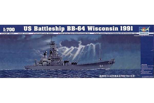 US Battleship BB-64 Wisconsin 1991 (Trumpeter 05706) 1/700