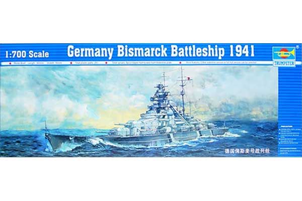 Немецкий линкор Bismarck 1941 (Trumpeter 05711) 1/700