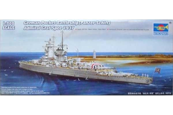 Тяжелый крейсер (Panzer Schiff) Admiral Graf Spee 1937 (Trumpeter 05773) 1/700