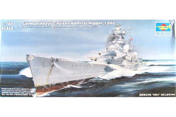 Немецкий крейсер Admiral Hipper 1940 (Trumpeter 05775) 1/700
