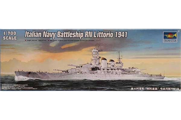 Итальянский линкор RN Littorio 1941 (Trumpeter 05778) 1/700 Итальянский линкор RN Littorio 1941 (Trumpeter 05778) 1/700