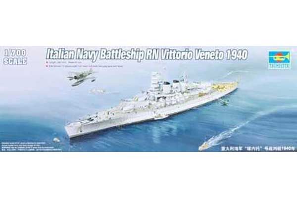 Итальянский линкор RN Vittorio Veneto 1940 (Trumpeter 05779) 1/700 Итальянский линкор RN Vittorio Veneto 1940 (Trumpeter 05779) 1/700