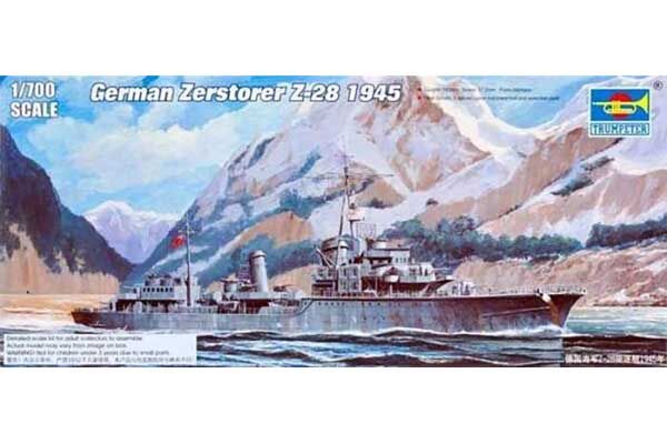 Эсминец Zerstorer Z-28 1945 (Trumpeter 05790) 1/700
