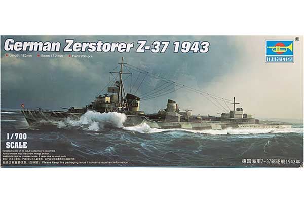 Эсминец Zerstorer Z-37 1943 (Trumpeter 05791) 1/700