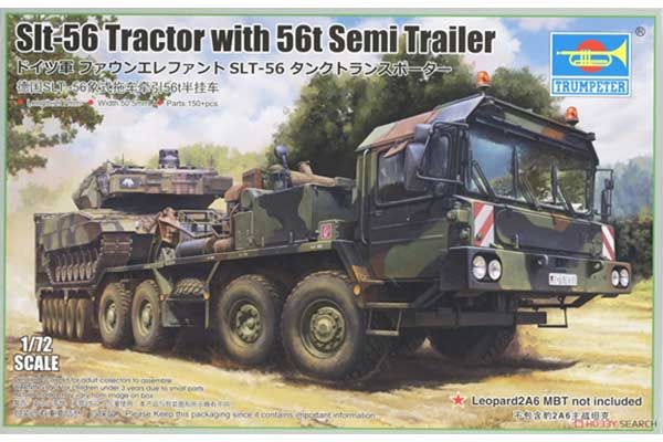 Slt-56 тягач с полуприцепом 56т (Trumpeter 07196) 1/72