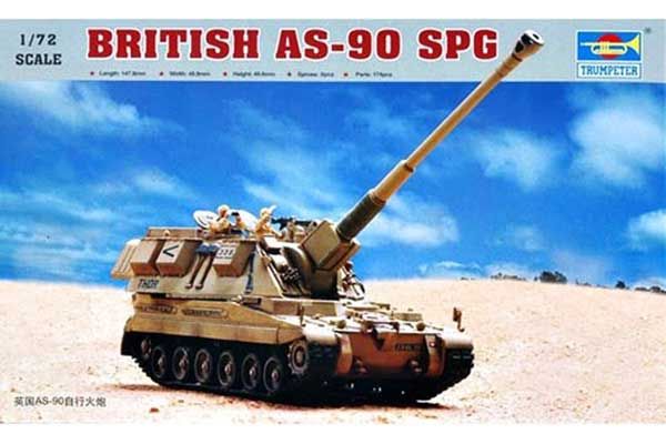 AS-90 британская САУ (Trumpeter 07221) 1/72