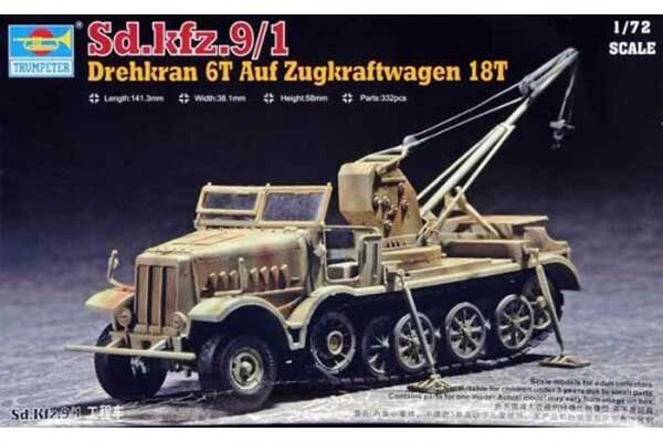 Sd.kfz.9/1 Drehkran 6t auf Zugkraftwagen 18t (Trumpeter 07251) 1/72