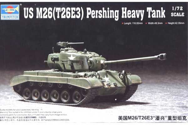M26 (T26E3) Pershing тяжелый танк (Trumpeter 07264) 1/72