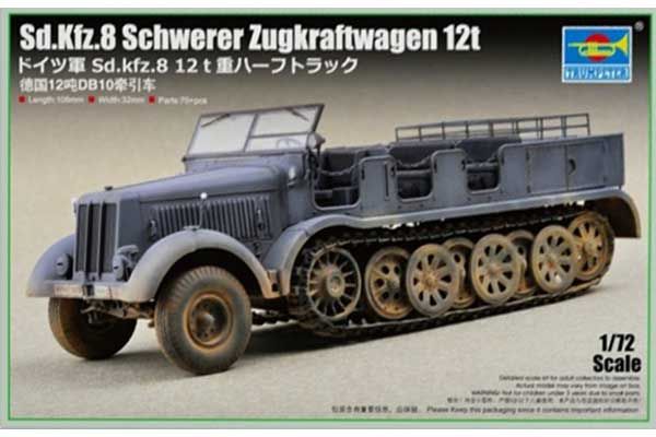 Sd.Kfz.8 Schwerer Zugkraftwagen 12t (Trumpeter 07403) 1/72 Sd.Kfz.8 Schwerer Zugkraftwagen 12t (Trumpeter 07403) 1/72