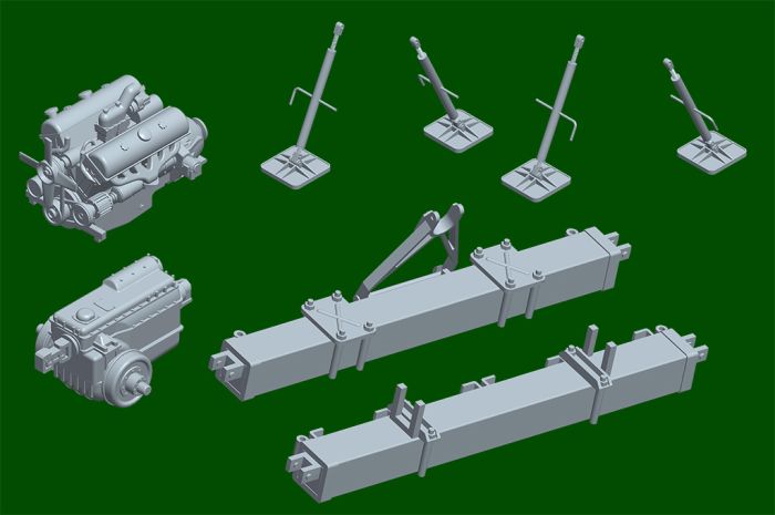 Schwerer Zugkraftwagen 18 t with 6 t Billstein-Crane, Sd.Kfz.9/1 (Trumpeter 09576) 1/35 Schwerer Zugkraftwagen 18 t with 6 t Billstein-Crane, Sd.Kfz.9/1 (Trumpeter 09576) 1/35