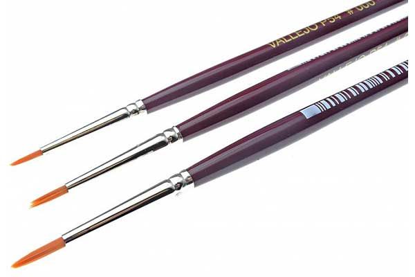 Набір пензликів з круглою ручкою (0, 1, 2), 3 шт VALLEJO P54999 Набір пензликів з круглою ручкою (0, 1, 2), 3 шт VALLEJO P54999