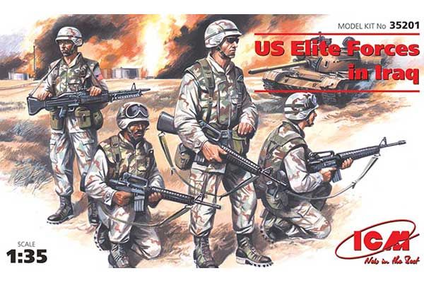 Елітні підрозділи США в Іраку 4 фігури (ICM 35201) 1/35 Елітні підрозділи США в Іраку 4 фігури (ICM 35201) 1/35