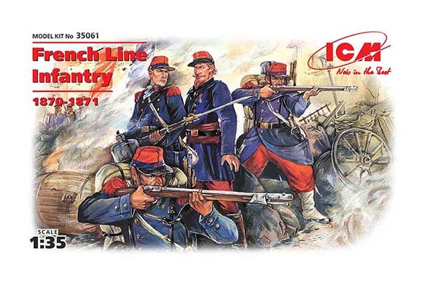 Французька лінійна піхота (1870-1871) (ICM 35061) 1/35 Французька лінійна піхота (1870-1871) (ICM 35061) 1/35
