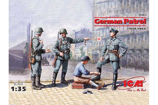 Німецький патруль (1939-1942 рр.) (ICM 35561) 1/35 Німецький патруль (1939-1942 рр.) (ICM 35561) 1/35
