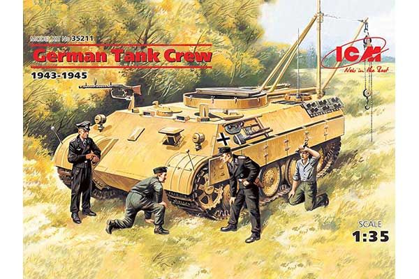 Германский танковый экипаж (1943-1945) (ICM 35211) 1/35 Германский танковый экипаж (1943-1945) (ICM 35211) 1/35