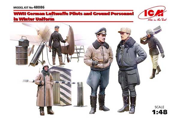 Пилоты и техники ВВС Германии 2MB (зимний вариант) (ICM 48086) 1/48 Пилоты и техники ВВС Германии 2MB (зимний вариант) (ICM 48086) 1/48