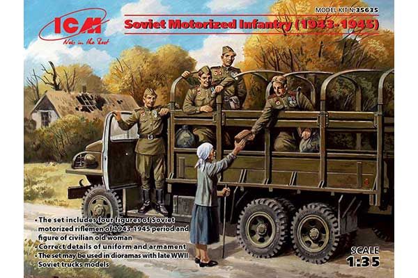 Радянська мотопіхота (1943-1945) (ICM 35635) 1/35 Радянська мотопіхота (1943-1945) (ICM 35635) 1/35